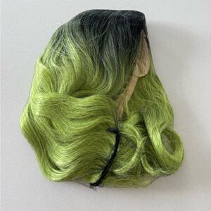 Green Ombre Costume Wig
